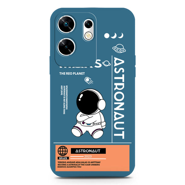 Astronaut Series Design Soft Phone Case - Silica Gel Case - Blue - Infinix Zero 30 4G
