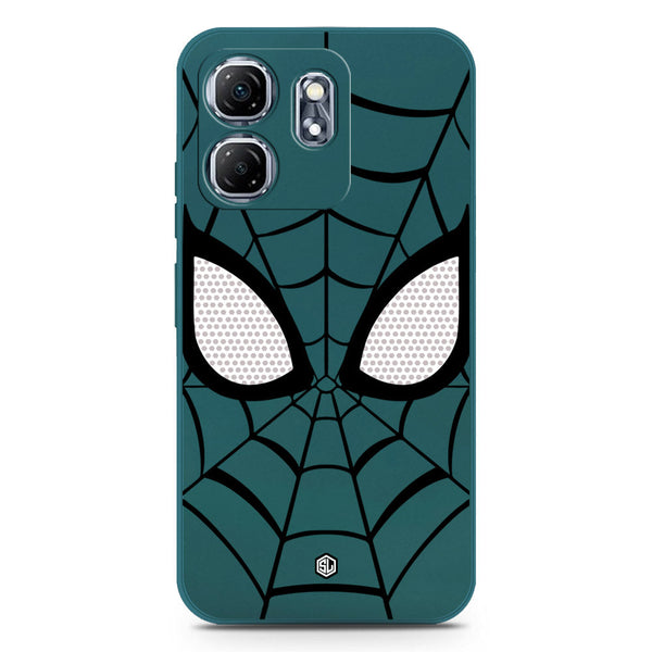 Cool Spider Design Soft Phone Case - Silica Gel Case - Darkgreen - Infinix Smart 9