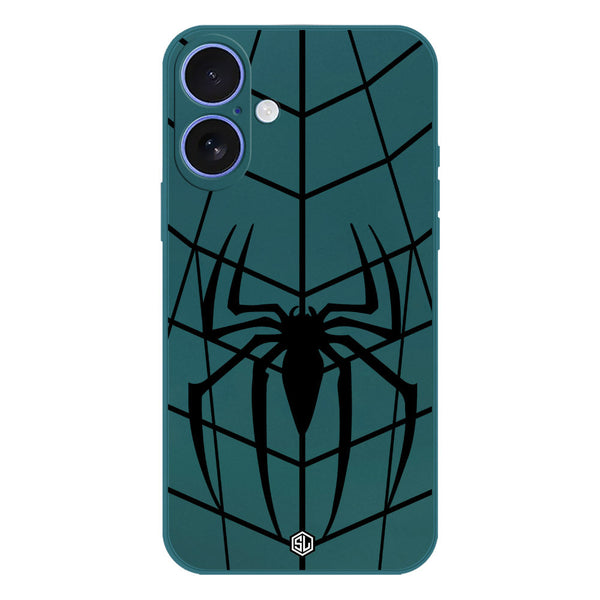 X-Spider Design Soft Phone Case - Silica Gel Case - Darkgreen - iPhone 16 Plus