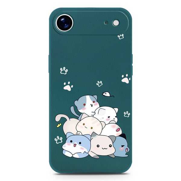 Cute Design Soft Phone Case - Silica Gel Case - Darkgreen - iPhone 17 Air