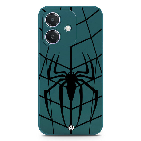 X-Spider Design Soft Phone Case - Silica Gel Case - Darkgreen - Oppo A3x 4G