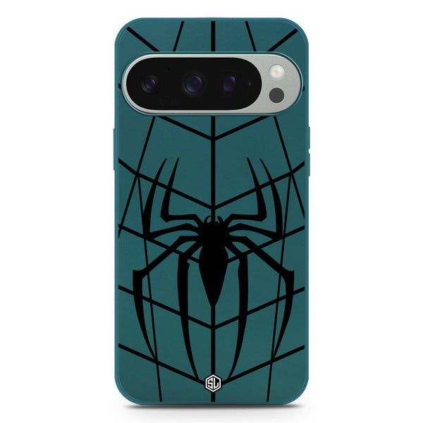 X-Spider Design Soft Phone Case - Silica Gel Case - Darkgreen - Google Pixel 9