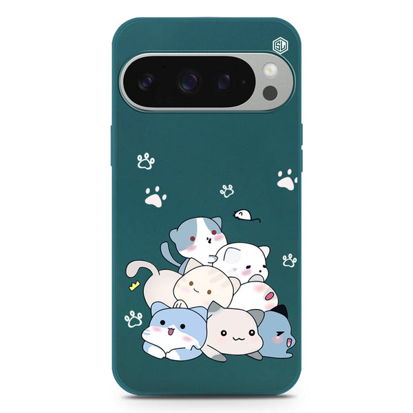Cute Design Soft Phone Case - Silica Gel Case - Darkgreen - Google Pixel 9 Pro