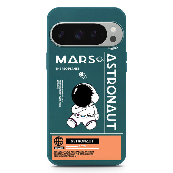 Astronaut Series Design Soft Phone Case - Silica Gel Case - Darkgreen - Google Pixel 9 Pro XL