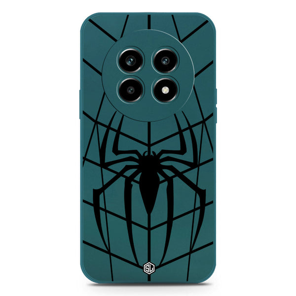 X-Spider Design Soft Phone Case - Silica Gel Case - Darkgreen - Realme 13 Pro
