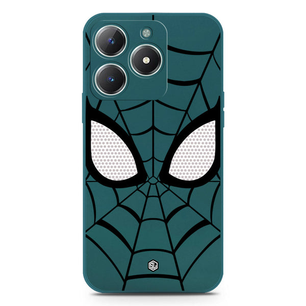 Cool Spider Design Soft Phone Case - Silica Gel Case - Darkgreen - Realme C63