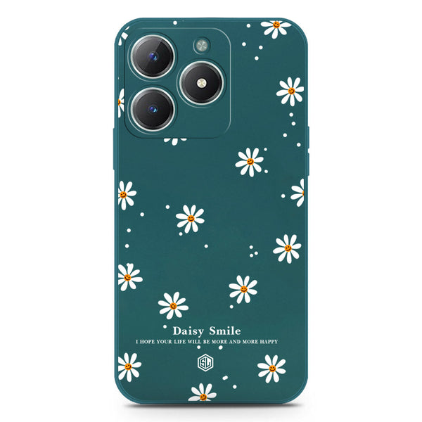 Daisy Smile Design Soft Phone Case - Silica Gel Case - Darkgreen - Realme C63