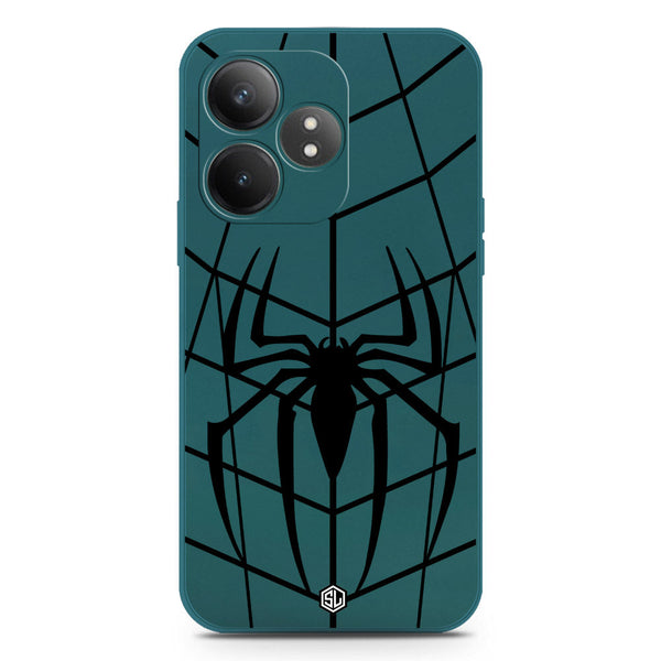X-Spider Design Soft Phone Case - Silica Gel Case - Darkgreen - Realme GT Neo 6