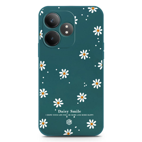 Daisy Smile Design Soft Phone Case - Silica Gel Case - Darkgreen - Realme GT Neo 6 SE