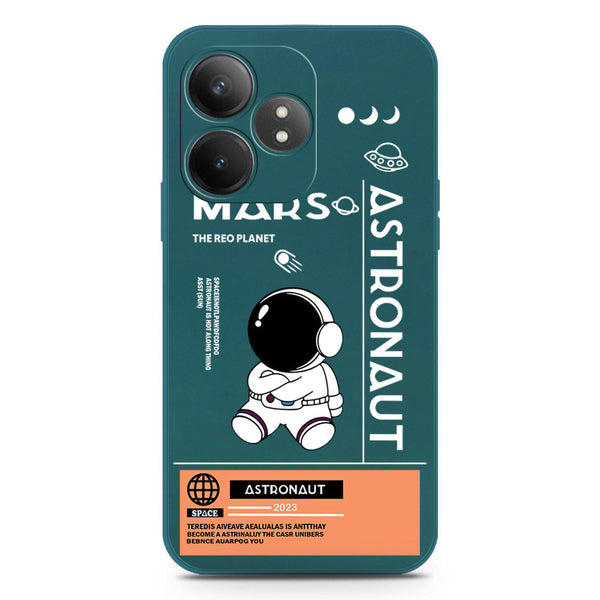 Astronaut Series Design Soft Phone Case - Silica Gel Case - Darkgreen - Realme GT 6