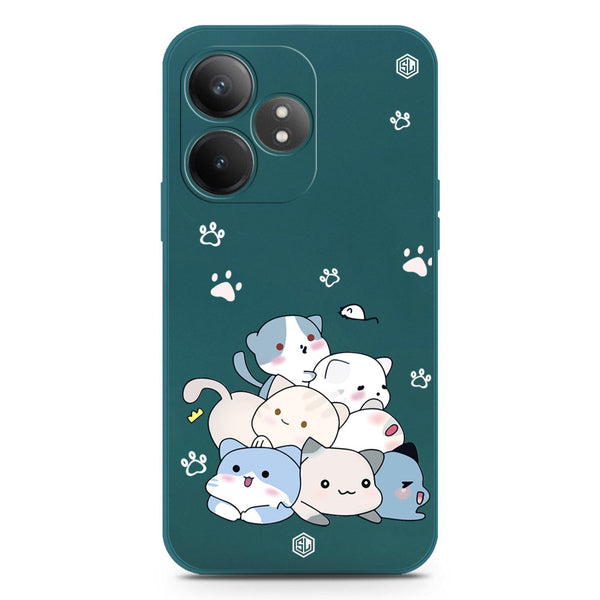 Cute Design Soft Phone Case - Silica Gel Case - Darkgreen - Realme GT Neo 6 SE