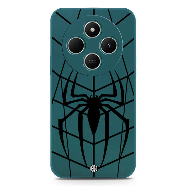 X-Spider Design Soft Phone Case - Silica Gel Case - Darkgreen - Xiaomi Redmi 14R