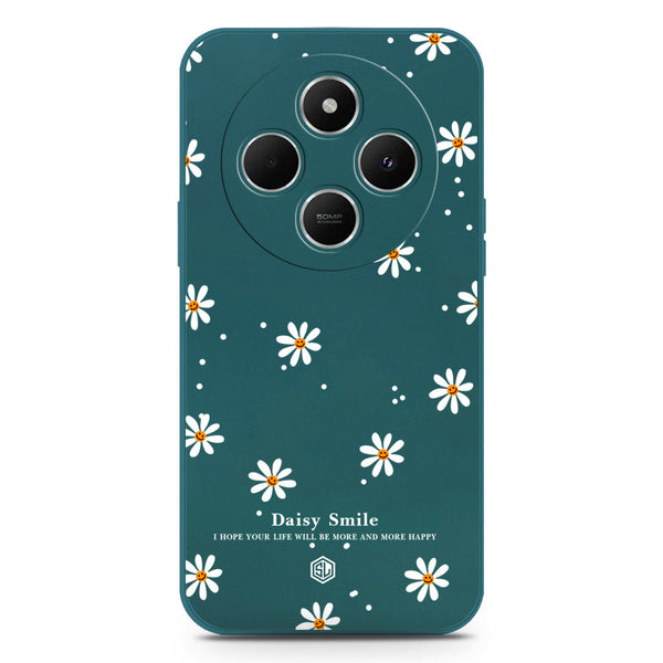 Daisy Smile Design Soft Phone Case - Silica Gel Case - Darkgreen - Xiaomi Poco C75