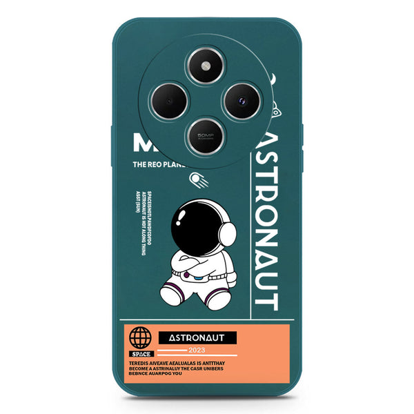 Astronaut Series Design Soft Phone Case - Silica Gel Case - Darkgreen - Xiaomi Redmi 14C