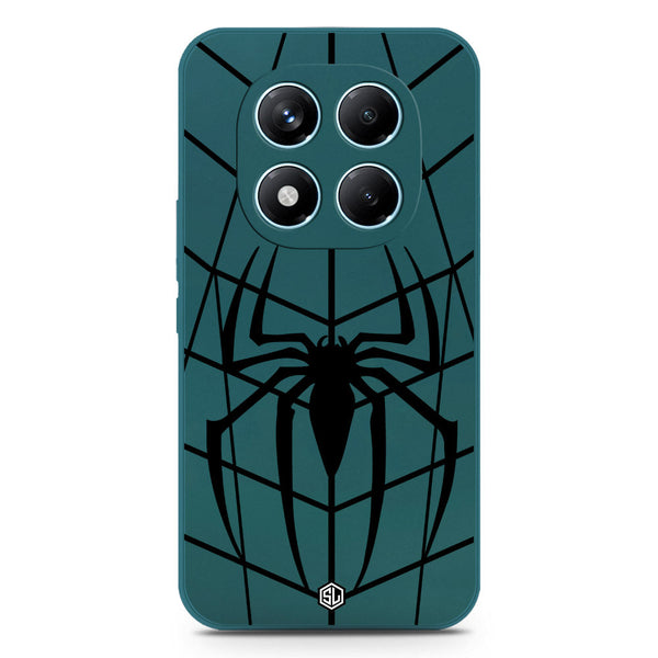 X-Spider Design Soft Phone Case - Silica Gel Case - Darkgreen - Xiaomi Redmi Note 14 Pro 4G