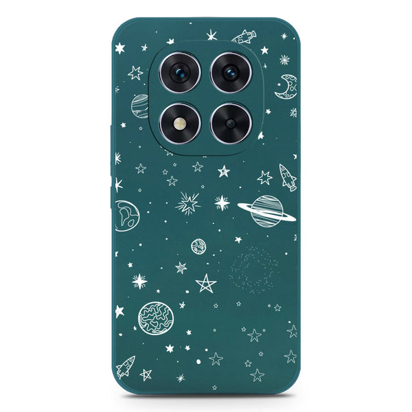 Stardust Dreams Design Soft Phone Case - Silica Gel Case - Darkgreen - Xiaomi Redmi Note 14 Pro Plus 5G