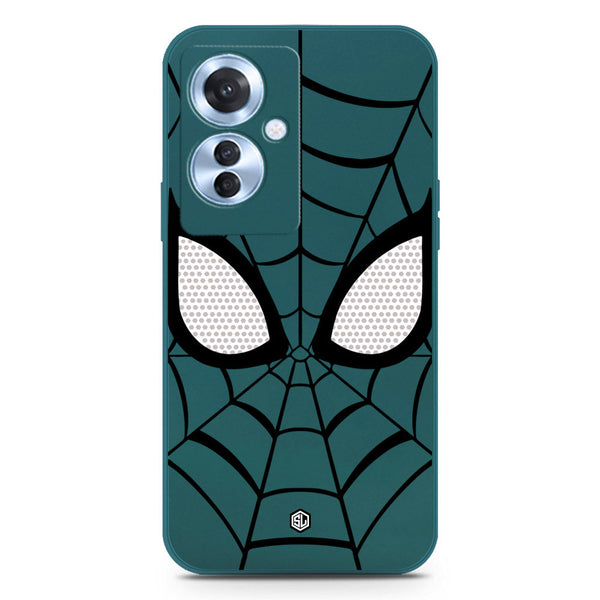 Cool Spider Design Soft Phone Case - Silica Gel Case - Darkgreen - Oppo Reno 11F