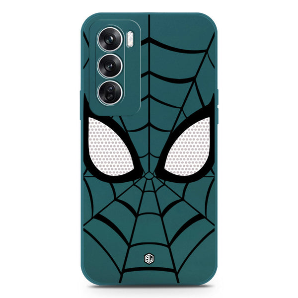 Cool Spider Design Soft Phone Case - Silica Gel Case - Darkgreen - Oppo Reno 12
