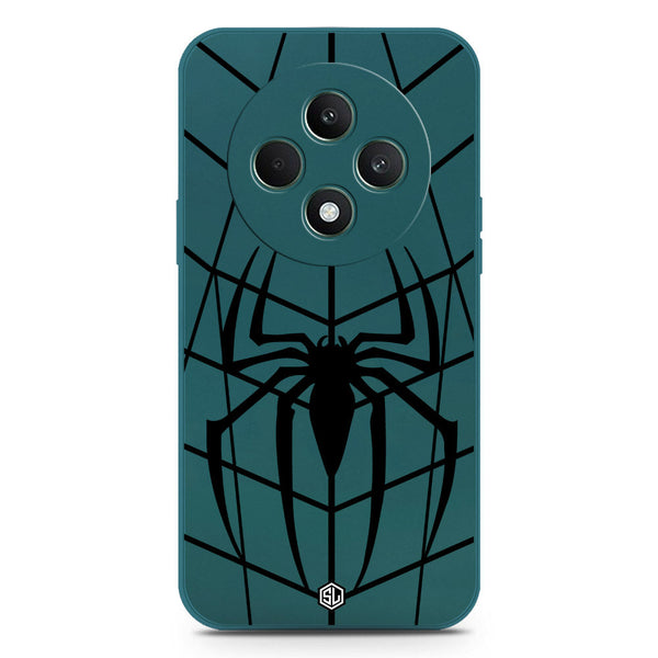 X-Spider Design Soft Phone Case - Silica Gel Case - Darkgreen - Oppo F27