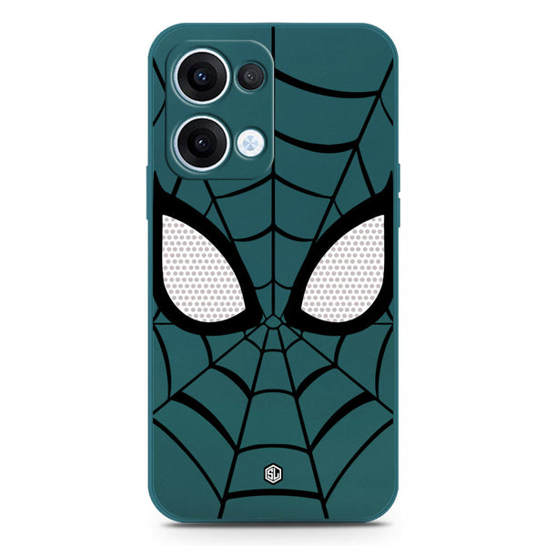 Cool Spider Design Soft Phone Case - Silica Gel Case - Darkgreen - Oppo Reno 13