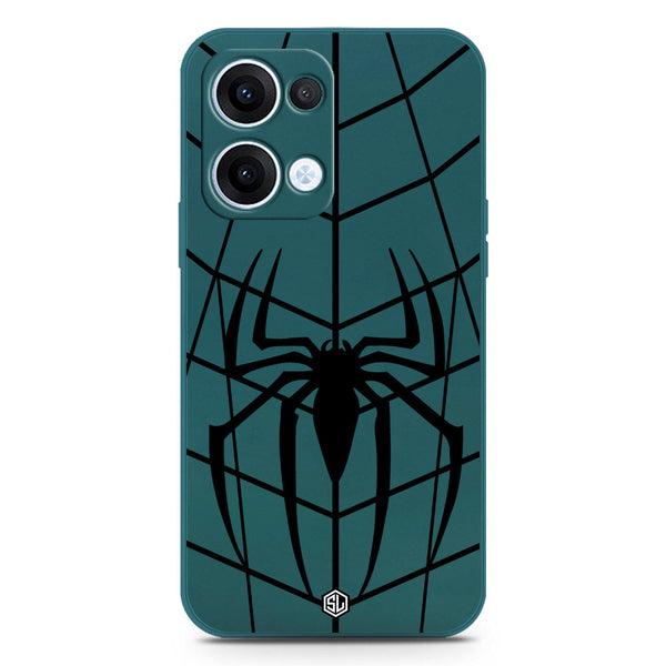 X-Spider Design Soft Phone Case - Silica Gel Case - Darkgreen - Oppo Reno 13