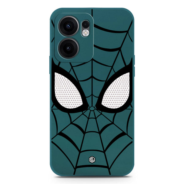 Cool Spider Design Soft Phone Case - Silica Gel Case - Darkgreen - Oppo Reno 13F 4G