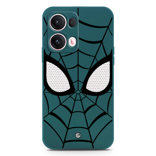 Cool Spider Design Soft Phone Case - Silica Gel Case - Darkgreen - Oppo Reno 13 Pro