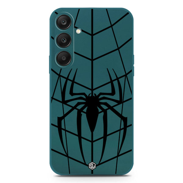 X-Spider Design Soft Phone Case - Silica Gel Case - Darkgreen - Samsung Galaxy S25
