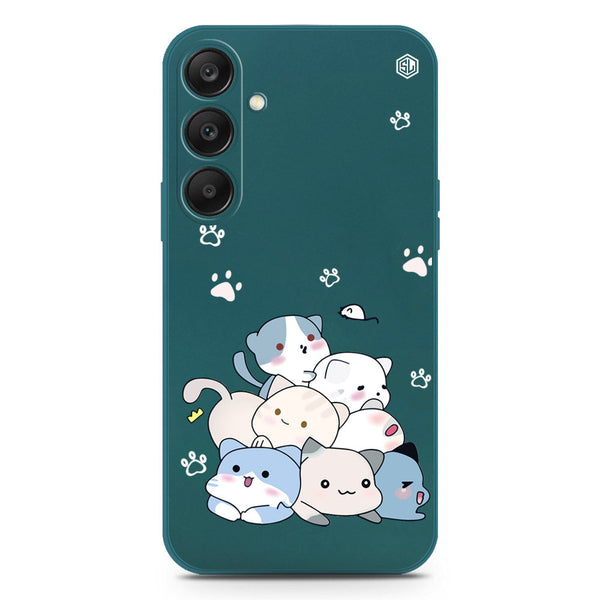 Cute Design Soft Phone Case - Silica Gel Case - Darkgreen - Samsung Galaxy S25