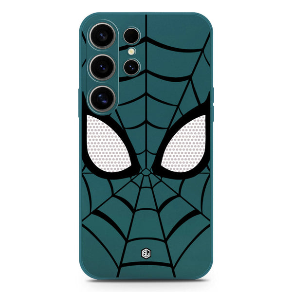 Cool Spider Design Soft Phone Case - Silica Gel Case - Darkgreen - Samsung Galaxy S25 Ultra