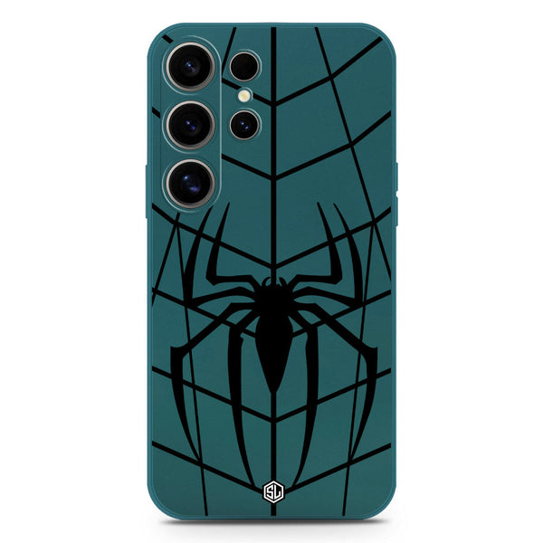 X-Spider Design Soft Phone Case - Silica Gel Case - Darkgreen - Samsung Galaxy S25 Ultra