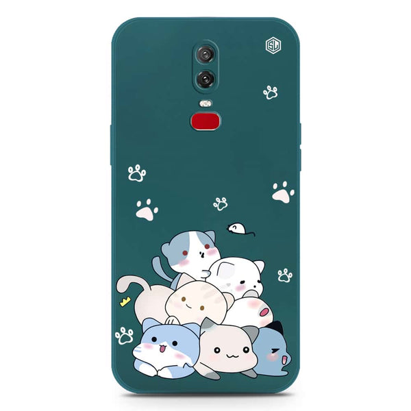 Cute Design Soft Phone Case - Silica Gel Case - Darkgreen - OnePlus 6