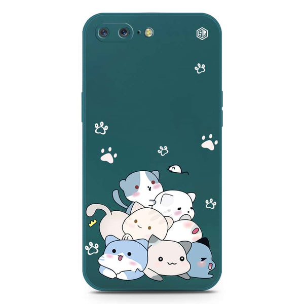 Cute Design Soft Phone Case - Silica Gel Case - Darkgreen - OnePlus 5