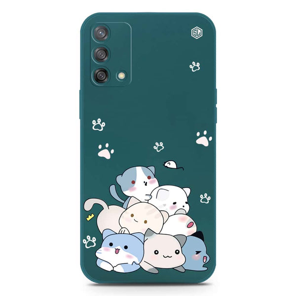 Cute Design Soft Phone Case - Silica Gel Case - Darkgreen - Oppo Reno 6 Lite