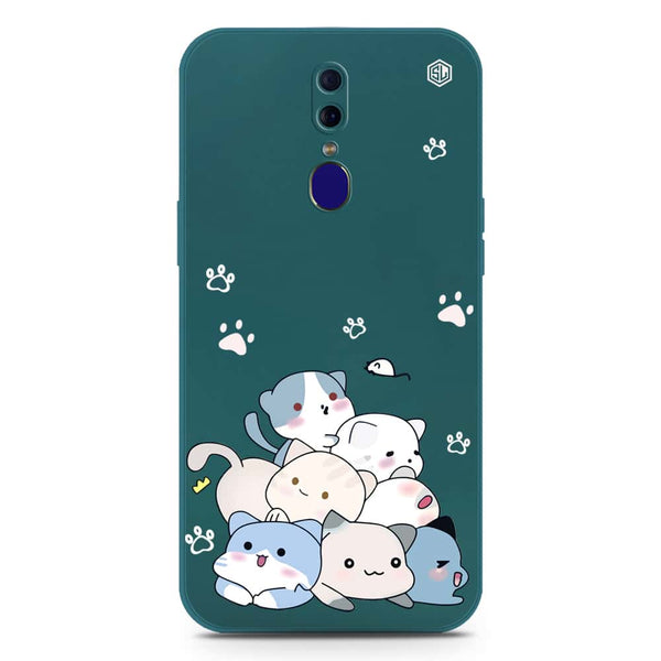 Cute Design Soft Phone Case - Silica Gel Case - Darkgreen - Oppo A9 / A9x