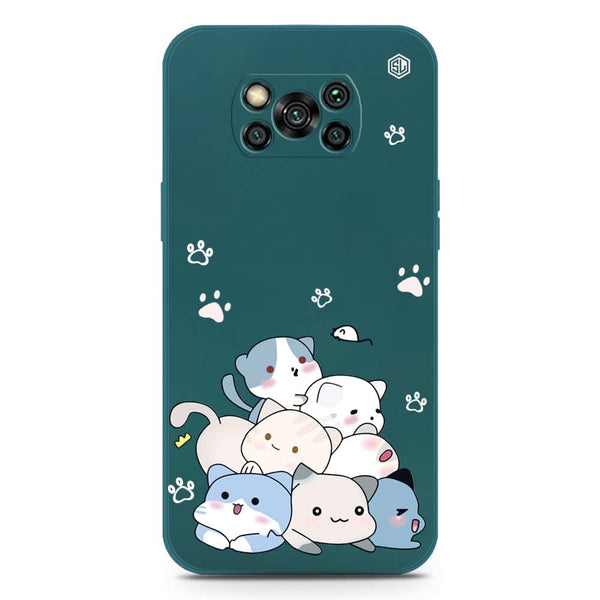 Cute Design Soft Phone Case - Silica Gel Case - Darkgreen - Xiaomi Poco X3