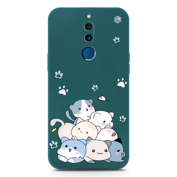 Cute Design Soft Phone Case - Silica Gel Case - Darkgreen - Huawei Mate 10 Lite