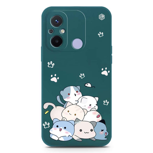 Cute Design Soft Phone Case - Silica Gel Case - Darkgreen - Xiaomi Redmi 12C