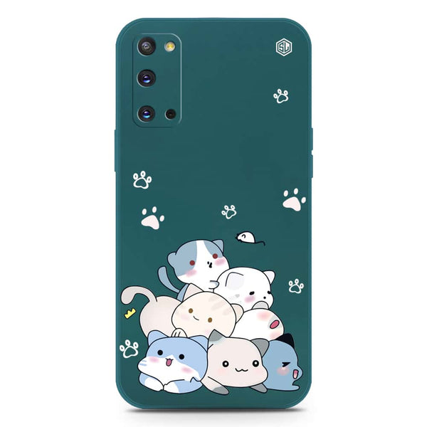 Cute Design Soft Phone Case - Silica Gel Case - Darkgreen - Samsung Galaxy S20