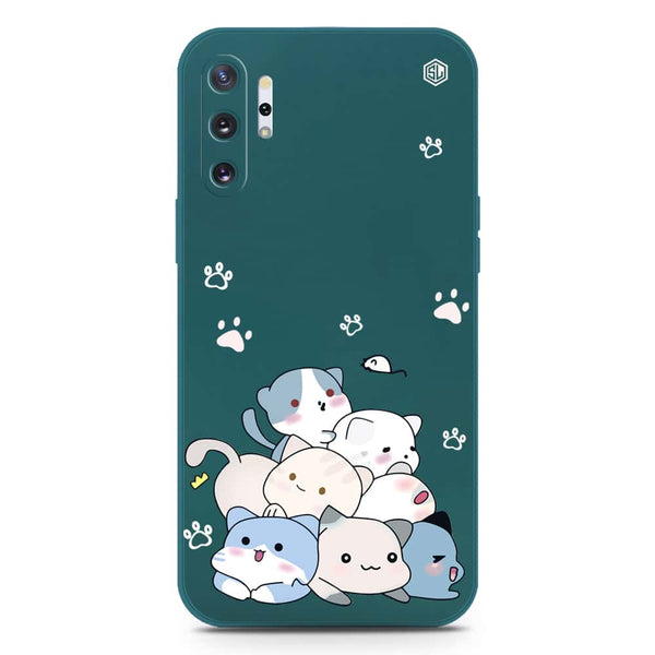 Cute Design Soft Phone Case - Silica Gel Case - Darkgreen - Samsung Galaxy Note 10 Plus