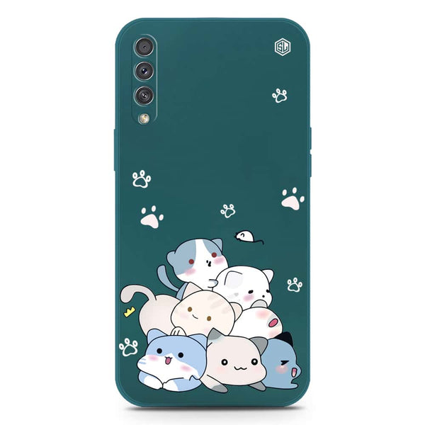 Cute Design Soft Phone Case - Silica Gel Case - Darkgreen - Samsung Galaxy A50