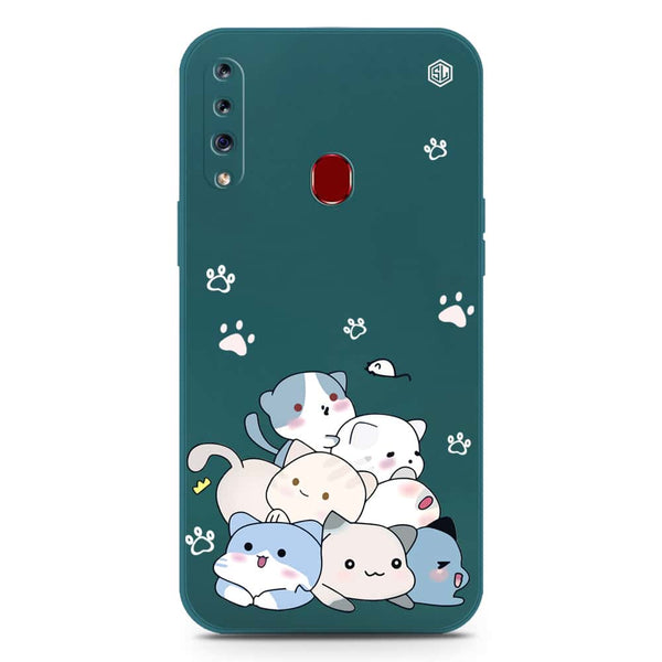 Cute Design Soft Phone Case - Silica Gel Case - Darkgreen - Samsung Galaxy A20s