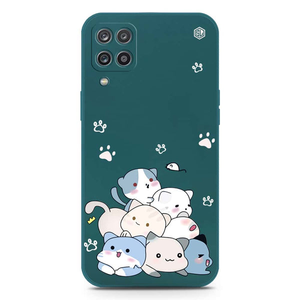 Cute Design Soft Phone Case - Silica Gel Case - Darkgreen - Samsung Galaxy A12 Nacho
