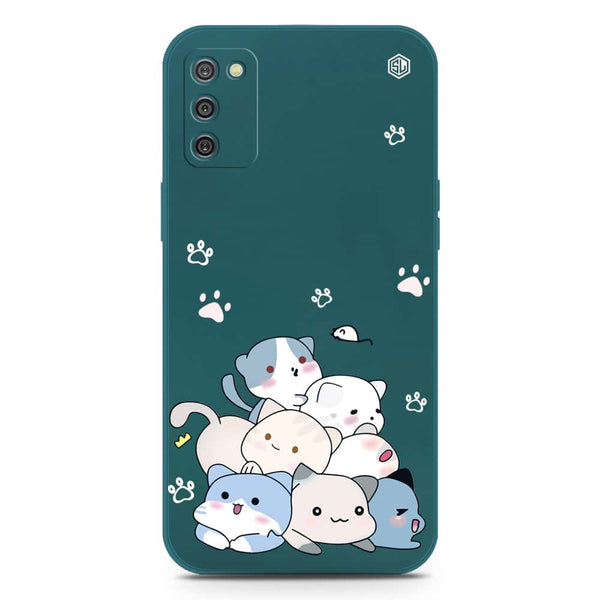 Cute Design Soft Phone Case - Silica Gel Case - Darkgreen - Samsung Galaxy A03s