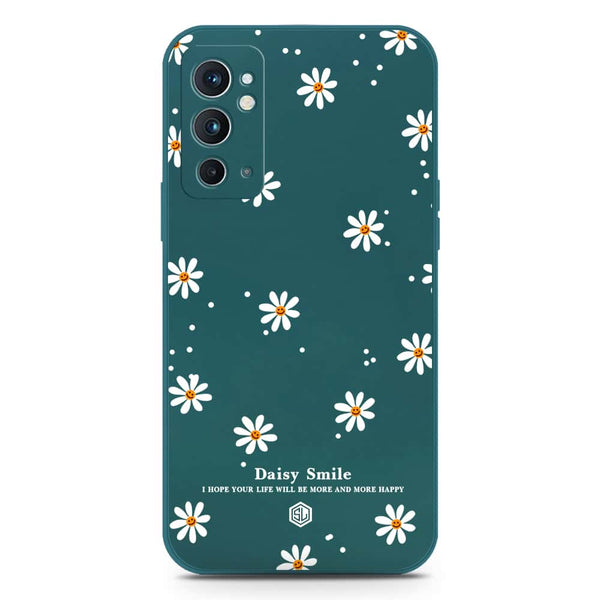 Daisy Smile Design Soft Phone Case - Silica Gel Case - Darkgreen - OnePlus 9RT 5G