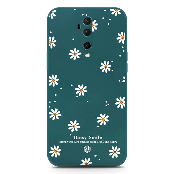 Daisy Smile Design Soft Phone Case - Silica Gel Case - Darkgreen - OnePlus 7T Pro