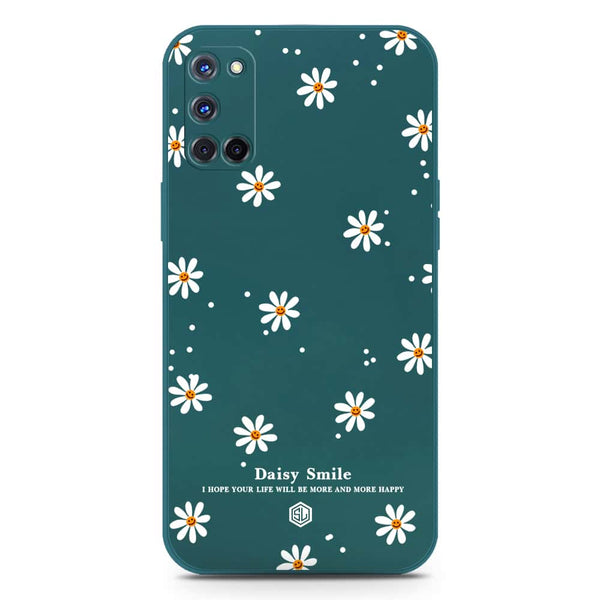 Daisy Smile Design Soft Phone Case - Silica Gel Case - Darkgreen - Oppo A92