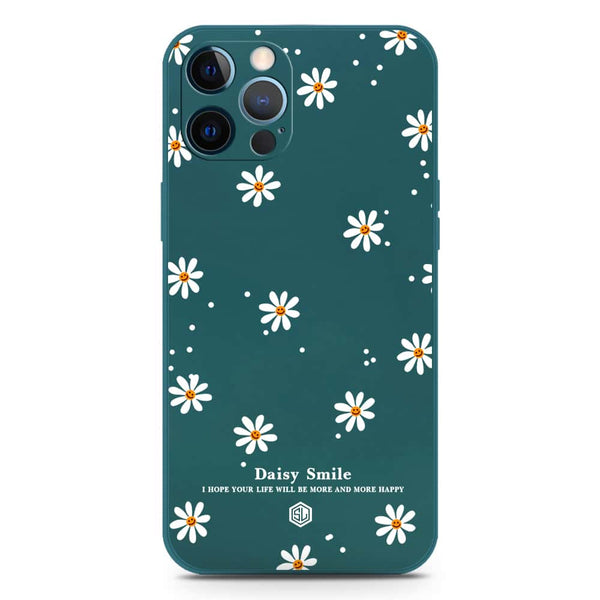 Daisy Smile Design Soft Phone Case - Silica Gel Case - Darkgreen - iPhone 12 Pro Max
