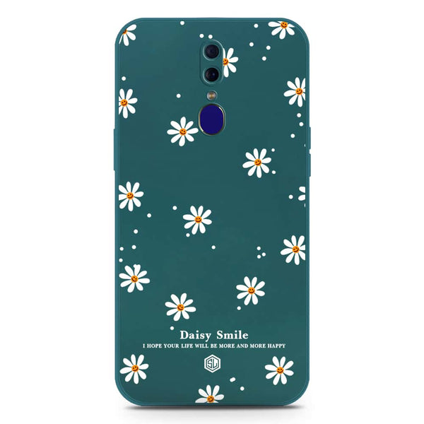 Daisy Smile Design Soft Phone Case - Silica Gel Case - Darkgreen - Oppo A9 / A9x