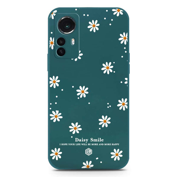 Daisy Smile Design Soft Phone Case - Silica Gel Case - Darkgreen - Xiaomi 12S